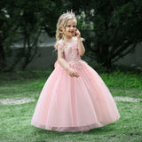 Kid Girl Princess Wedding Pompous Gauze Performance Dresses