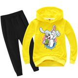 Kid Boy Girl Easter Bunny Cartoon Sets 2 Pcs
