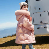 Kid Girl Winter Fashion Cotton Padded Thickened Down Jacket Coat