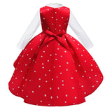 Kid Baby Girl Princess Bottoming Dresses With Long-sleeved Tops