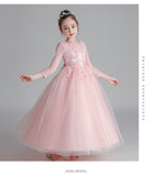 Kid Girls Princess Poncho Autumn Winter Long Sleeve Westernized Dresses