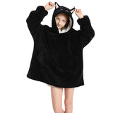 Kid Girl Cloak Blanket Lamb Fleece Solid Color Lazy Blanket Pajamas