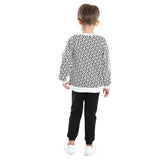 Kid Baby Boy Leisure Suit Printed Long Sleeve Fashionable 2 Pcs Sets