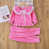 Kid Baby Girl Sleepwear Long Sleeve Homewear Nightgown Pajamas