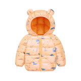 Baby Girl Cotton-padded Autumn Winter Windproof Cotton-padded Coats