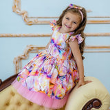 Kid Baby Girl Printed Festive Flower Dress