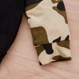 Baby Boys Camouflage Letter Suit 2 Pcs Sets