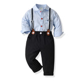 Baby Boy Suit Halter Suit Triangle Formal 3 Pcs Sets