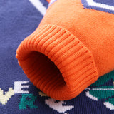 Kid Baby Boys Knit Rotator Dinosaur Cotton Warm Sweater