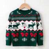 Kid Baby Boy Girl Autumn Winter Christmas Deer Sweater