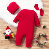 Baby Toddlers Holiday Christmas Climbing Rompers