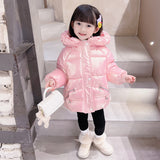 Kid Baby Girls Hooded Winter Coat Thickened Down Cotton Coats