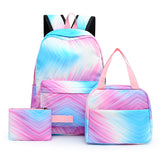 Girl Star Graffiti Printing Backpack Bags 3 Pcs Sets