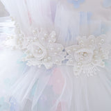 Kid Baby Girl Stereoscopic Flower Wedding Dresses