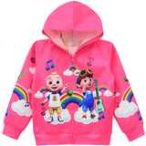 Kid Girl Zip-up Hoodie Coats Outwear