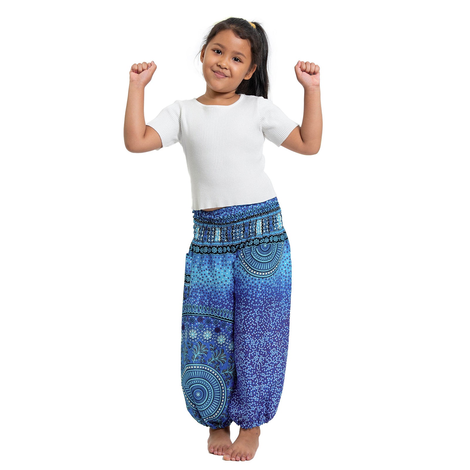 Family Matching Parent-child Yoga Lantern Pants Digital Printed Dresses