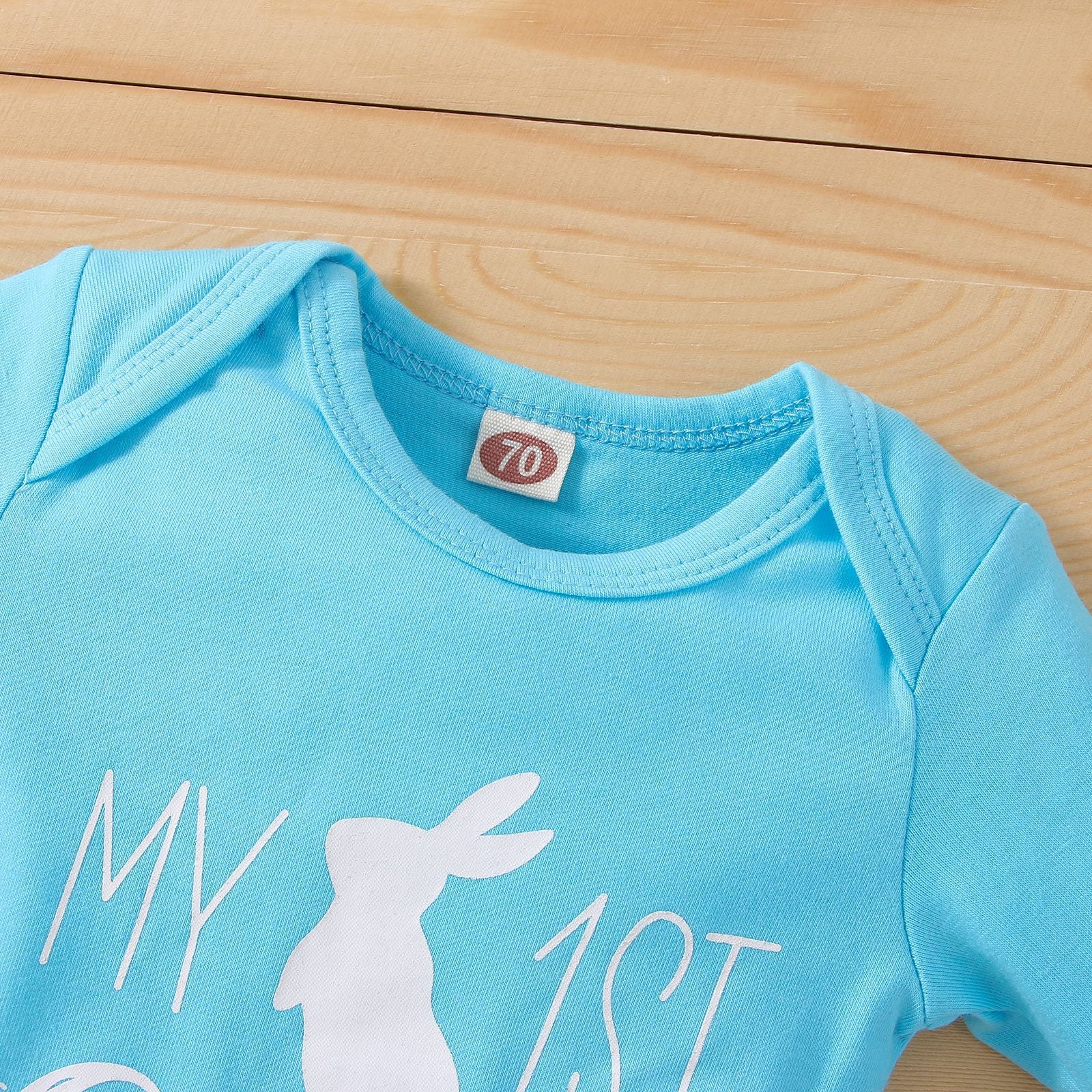 Baby Girl Suit Spring Long Sleeve Rabbit Printed Pure Cotton 3 Pcs Sets