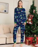 Family Matching Parent-child Cotton-printed Dinosaur Christmas Pajamas