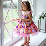 Kid Baby Girl Printed Festive Flower Dress