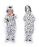 Kid Baby Girl Flannel Cartoon Animal One Piece Winter Pajamas