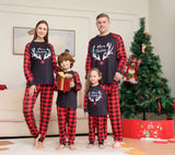 Family Matching Plaid Monogrammed Home Christmas Pajamas