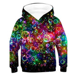 Kids 3D Visual Deception Digital Print Hoodie