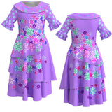 Kid Girl Flying Sleeves Cosplay Magic Full House Party Dresses