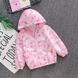 Kid Baby Girl Jacket Cardigan Windbreak Spring Print Cartoon Coats