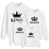 Family Matching Parent-child Long Sleeves King Queen Shirts