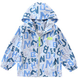 Kid Boys Spring Autumn Outdoor Blazer Trendy Trend Jacket Thin Coat