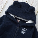 Baby Boys Zipper Cardigan Winter Cute Bear Furry Coat