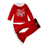 Baby Girl Christmas Long Sleeve 3 Pcs Set