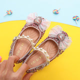 Girls New Dress Sequin Crystal  Soft Sole Pearl Magic Stick Cute Shoes