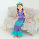 Kid Girl Mermaid Princess Spring Summer Mermaid Ball Swimsuits