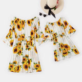 Family Matching Parent-child Sunflower Dress