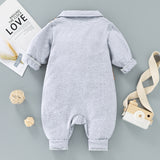 Baby Boy Gentleman Fashion Suit Long Sleeve Fake 2 Pcs Sets