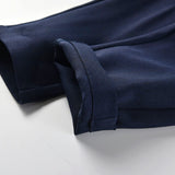 Kid Baby Boy Suit Long Sleeve Navy Suspenders Gentleman 4 Pcs Sets