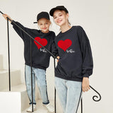 Family Matching Valentine's Day Love Letter Art Print Fashion T-shirt Hoodie