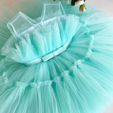 Kid Girl Summer Sleeveless Gauze Bow Princess Dresses
