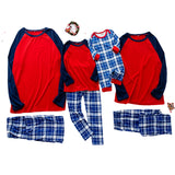 Family Matching Plaid Printed Pajamas Mother Daughter Parent-child Wear