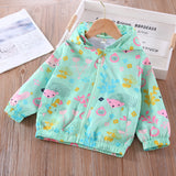 Kid Baby Girl Jacket Cardigan Windbreak Spring Print Cartoon Coats