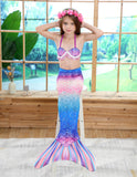 Summer Kid Baby Girl Mermaid Monofin Princess Swimsuit Bikini Bathing Suit