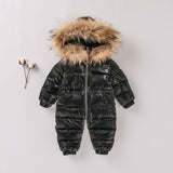 Baby One-piece Down Cotton Jacket Thickened Climbing Rompers