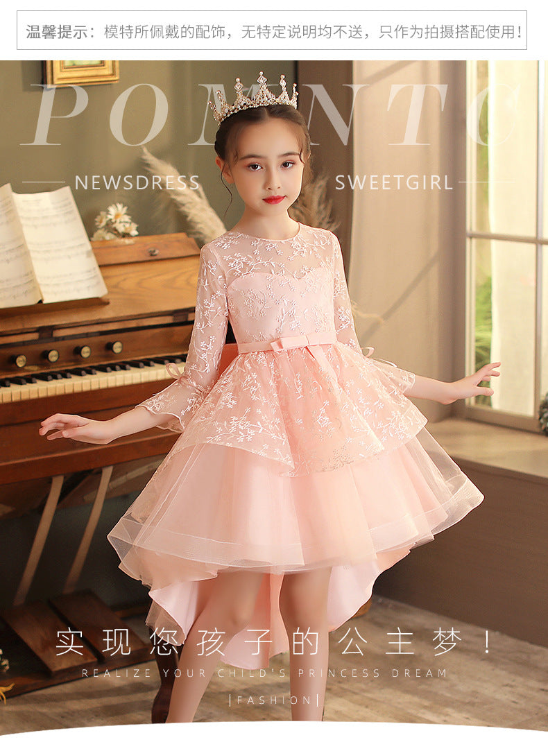 Autumn Spring Kids Girl Princess Formal Dresses