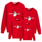 Family Matching Cute Cartoon Prints Long Sleeve Parent-child Shirts