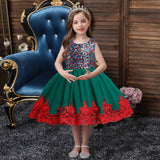 Kid Baby Girl Princess Sequins Sleeveless Flower Wedding Christmas Dresses