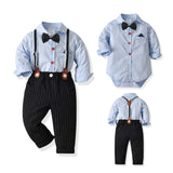 Baby Boy Suit Halter Suit Triangle Formal 3 Pcs Sets