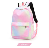 Girl Star Graffiti Printing Backpack Bags 3 Pcs Sets