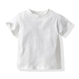 Kid Baby Suit Plaid Short Sleeve Cotton Cardigan 3 Pcs Sets