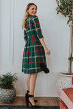 Family Matching Plaid Parent-child Spring Trend Dress